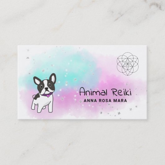 *~* Energy Healing Animal Communicator Reiki Visitekaartje (Voorkant)