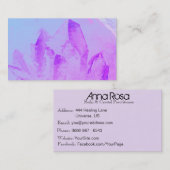 *~* Energy Healing Massage Yoga Reiki Crystal Visitekaartje (Voorkant / Achterkant)