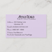 *~* Energy Healing Massage Yoga Reiki Crystal Visitekaartje (Achterkant)