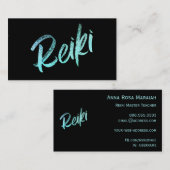*~* Energy Healing Reiki Master Practitioner Visitekaartje (Voorkant / Achterkant)