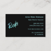 *~* Energy Healing Reiki Master Practitioner Visitekaartje (Achterkant)