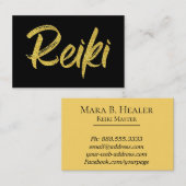 *~* Energy Healing Reiki Practitioner of Master Visitekaartje (Voorkant / Achterkant)