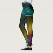 Energy in Motion Black Multicolor Light waves Leggings (Links)