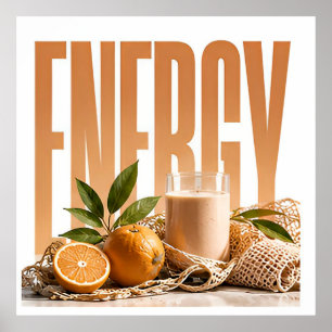 Energy Luxe Wellness Redactioneel Grafisch Poster