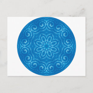 Energy Mandala - blauw Briefkaart