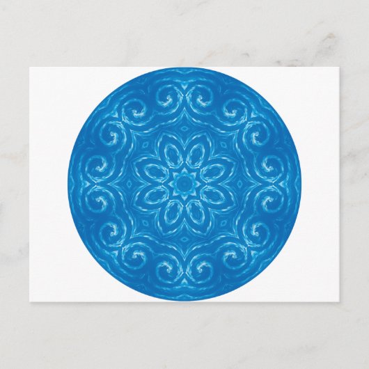 Energy Mandala - blauw Briefkaart (Voorkant)
