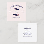 Energy Medicine Hands Reiki Master Vierkante Visitekaartje (Voorkant / Achterkant)