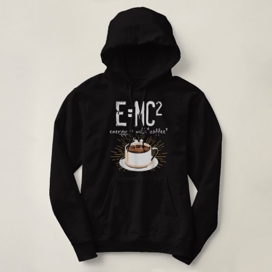 Energy Milk Coffee Funny Chemistry Science Geëerd Hoodie (Design voorkant)