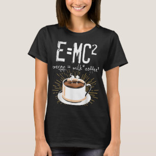 Energy Milk Coffee Funny Chemistry Science Geëerd T-shirt