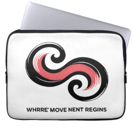 Energy Motion Symbol Design Laptop Sleeve