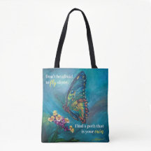 "Energy of Becoming" herbruikbare Canvas tas (medi