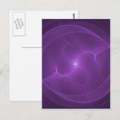 Energy Orb Paars Briefkaart (Voorkant / Achterkant)