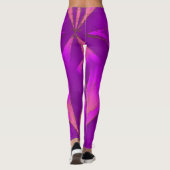 Energy Pink Paarse Roos Leggings (Achterkant)