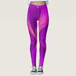 Energy Pink Paarse Roos Leggings