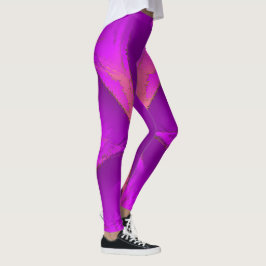Energy Pink Paarse Roos Leggings