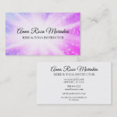 *~* Energy Rays Healing Burst Sparkles Reiki Visitekaartje (Voorkant / Achterkant)