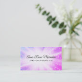 *~* Energy Rays Healing Burst Sparkles Reiki Visitekaartje (Staand voorkant)