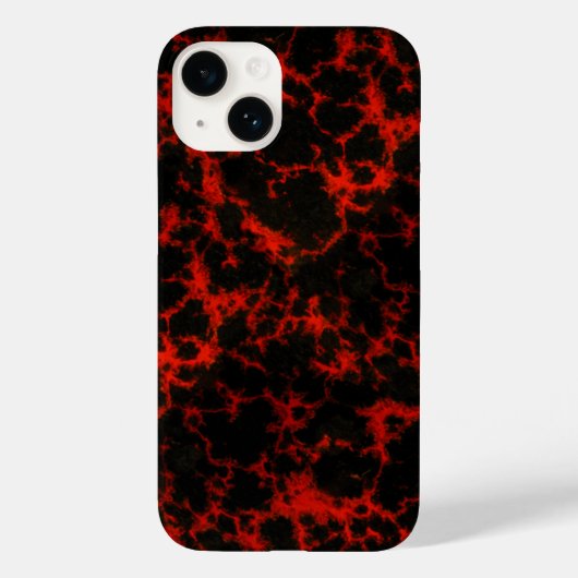 Energy Red en Black Flames Case-Mate iPhone Case (Achterkant)
