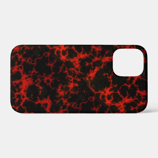 Energy Red en Black Flames Case-Mate iPhone Case (Achterkant (horizontaal))