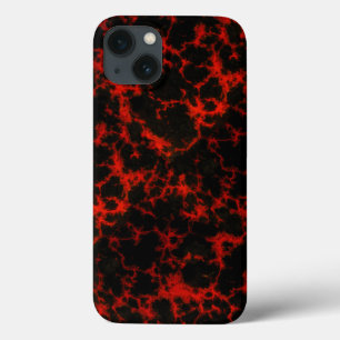 Energy Red en Black Flames iPhone 13 Hoesje