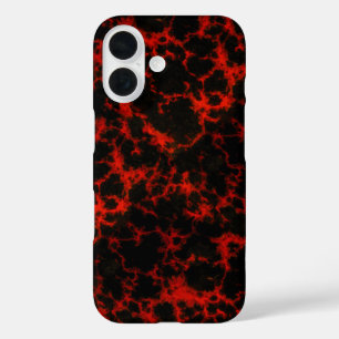 Energy Red en Black Flames iPhone 16 Hoesje