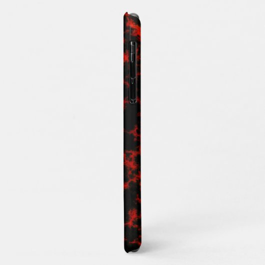 Energy Red en Black Flames Case-Mate iPhone Case (Achterkant/links)