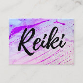 *~* Energy Reiki Practitioner Reiki Master Healer Visitekaartje (Voorkant)