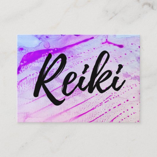 *~* Energy Reiki Practitioner Reiki Master Healer Visitekaartje (Voorkant)