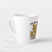 Energy-Saving Mode Cat Latte Mug Latte Mok (Linkerhoek)