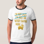 Energy-Saving Mode – Funny Sloth T-Shirt (Voorkant)