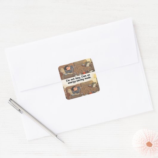 Energy-Saving Mode” Sticker – Cozy Webcomic Vibes (Envelop)
