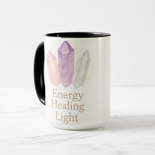 Energy Stones en innerlijke gloed Mok (Voorkant links)