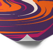 Energy Swirl - Kleuren in constante beweging Poster (Hoek)