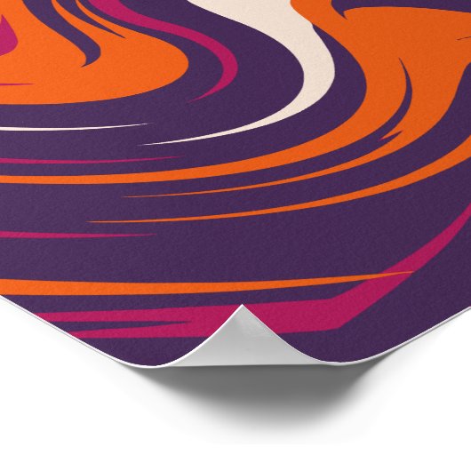 Energy Swirl - Kleuren in constante beweging Poster (Hoek)