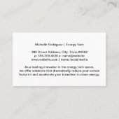 Energy Tech-Logo | Zonnepanelen Visitekaartje (Achterkant)