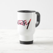 ENERGY Travel Mug — Start Your Day with Intention Reisbeker (Voorkant rechts)