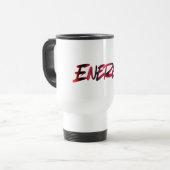 ENERGY Travel Mug — Start Your Day with Intention Reisbeker (Voorkant links)