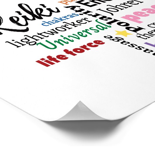 Energy Worker en Massage Therapeut Wall Art Poster (Hoek)