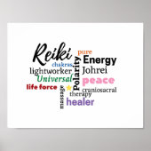 Energy Worker en Massage Therapeut Wall Art Poster (Voorkant)