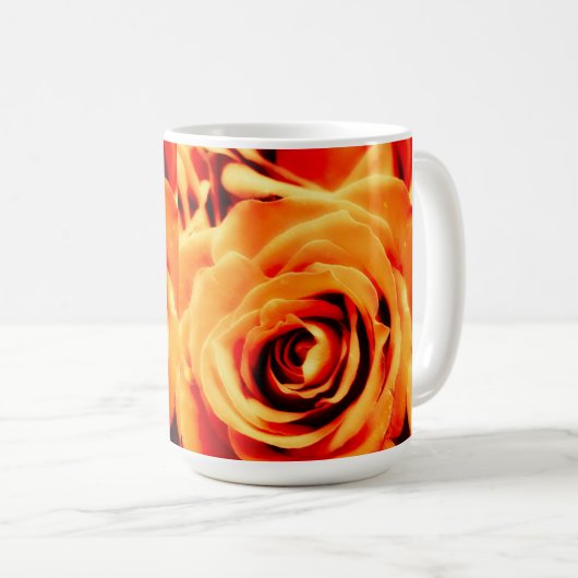 Energy Yellow Roses 15oz Classic Mok (Voorkant rechts)