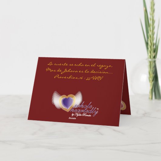 "Enero Y La Buena Fortuna"-Customize Feestdagen Kaart (Achterkant)