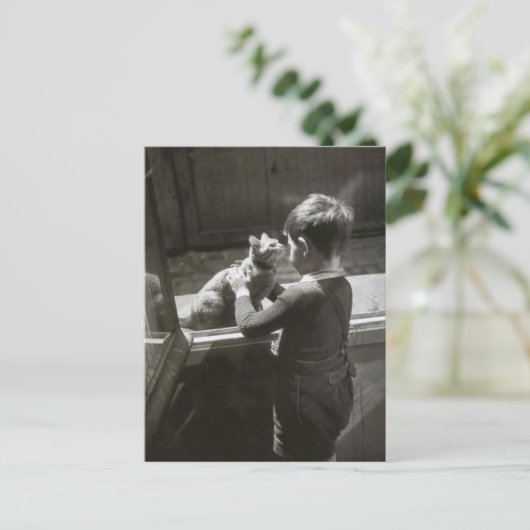 Enfant et son chat - Willy Ronis Briefkaart (Staand voorkant)