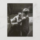 Enfant et son chat - Willy Ronis Briefkaart (Voorkant)
