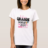 Enfant Future Grande Soeur 2024 en Cours Annonce T-shirt (Voorkant)