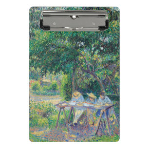 Enfants attablés dans le jardin Camille Pissarro Mini Klembord