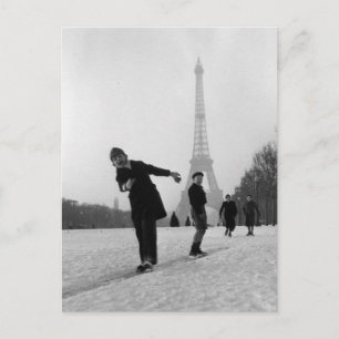 Enfants et neige - Paris - 1945 - Robert Doisneau Briefkaart