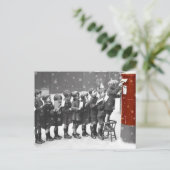 Enfants postant leur lettre briefkaart (Staand voorkant)