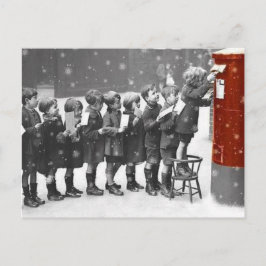 Enfants postant leur lettre briefkaart