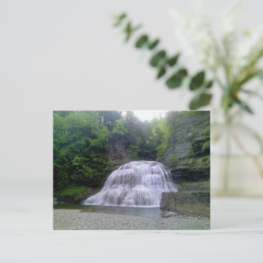 Enfield Glen herfsten in Ithaca, NY Briefkaart (Staand voorkant)