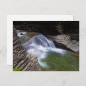 Enfield Glen, Robert H Treman State Park, NY Briefkaart (Voorkant / Achterkant)